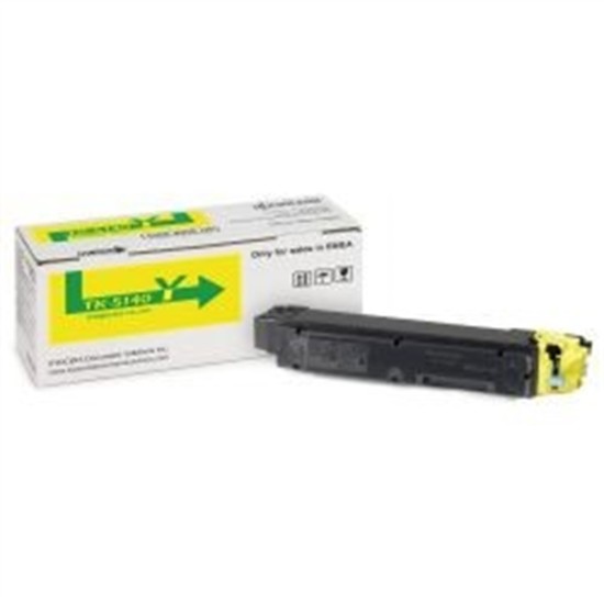 KYOCERA TK-5140 Orijinal Yellow Toner 1T02NRANL0   ECOSYS P6130CDN, M6030CDN, M6530CDN