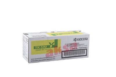 TK-590Y Orijinal Yellow Toner   FS-C2026, FS-C2126, FS-C2526, FS-C2626MFP, FS-C5250DN/   ECOSYS P6026, M6026, M6526cdn, M6026, M6526cidn