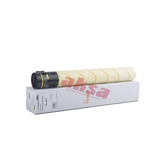 MINOLTA TN-321Y AA Yellow Toner 25K 527g  A33K230   Bizhub C224, C284, C364/ 224e/ 284e/ OLİVETTİ MF 222/ 282/ 362  MURATEC MFX 2280/ 2880/ 3680