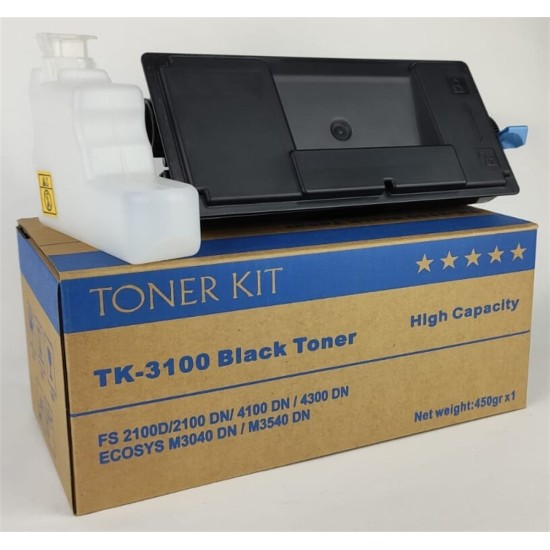 KYOCERA TK-3100HC Reel Toner  450gr   Fs 2100D/DN, ECOSYS M3040dn / M3540dn KOLİ (12)'Lİ