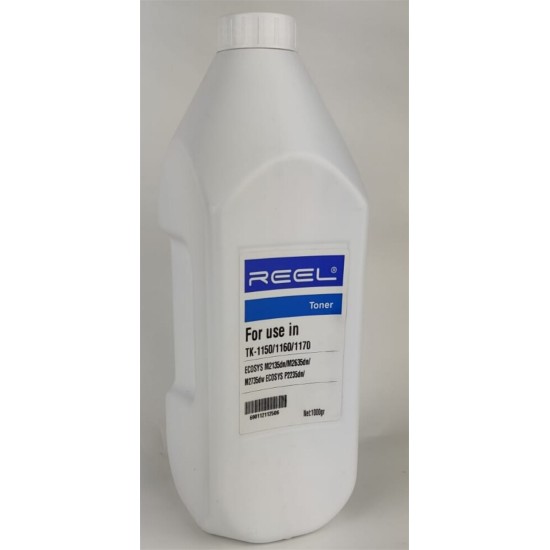 KYOCERA TK-1150, TK-1160, TK-1170 Reel  Toner  1kg Şişe   ECOSYS M2135d, /M2635dn, M2735dw, P2235dn, P2235dw, P2040dn, P2040dw