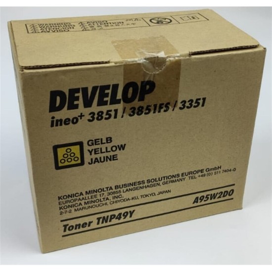 Develop TNP-49 YELLOW TONER ineo + 3351/ 3851      ( TNP49, 49)