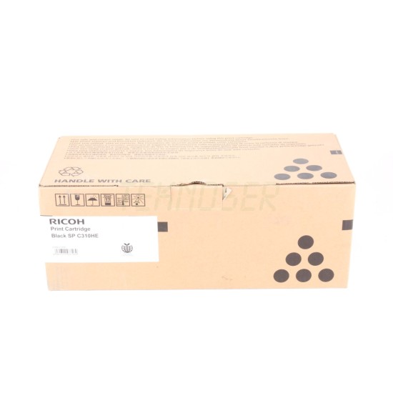 Ricoh SP C 310HE Orijinal Siyah Toner SP C 231-232-242-311-312-320 Yüksek Kapasite (407634-406475-406479-406403-SPC310HA)