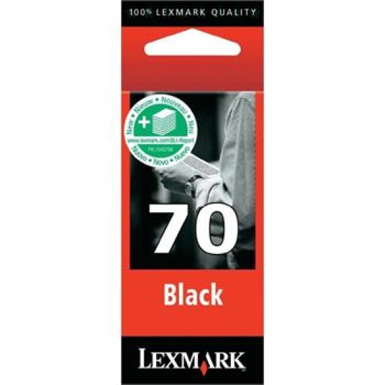 Lexmark 12AX970E - 70 Numaralı Yüksek Kapasiteli Siyah Kartuş
