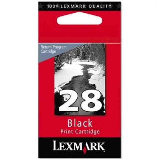 Lexmark 18C1428E - 28 Numaralı Siyah Kartuş