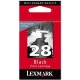 Lexmark 18C1428E - 28 Numaralı Siyah Kartuş