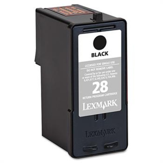 Lexmark 18C1428E - 28 Numaralı Siyah Kartuş