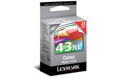 Lexmark 18YX143E - 43XL Numaralı Yüksek Kapasiteli 3 Renkli Kartuş