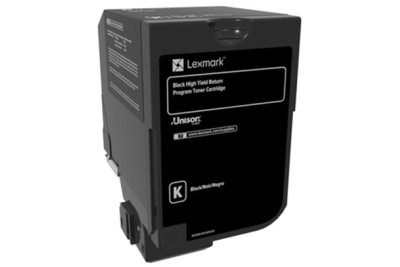 Lexmark 74C5HK0 Yüksek Kapasiteli Siyah Toner