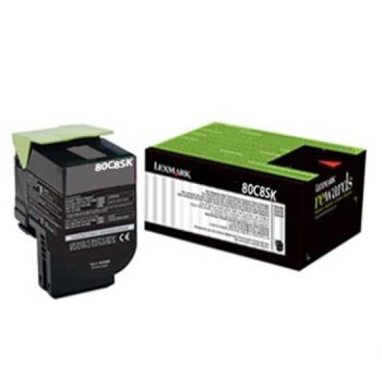 Lexmark 80C8SK0 Siyah Toner