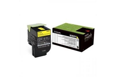 Lexmark 80C8SY0 Sarı Toner