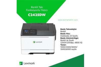 Lexmark C2425dw Renkli Lazer Yazıcı