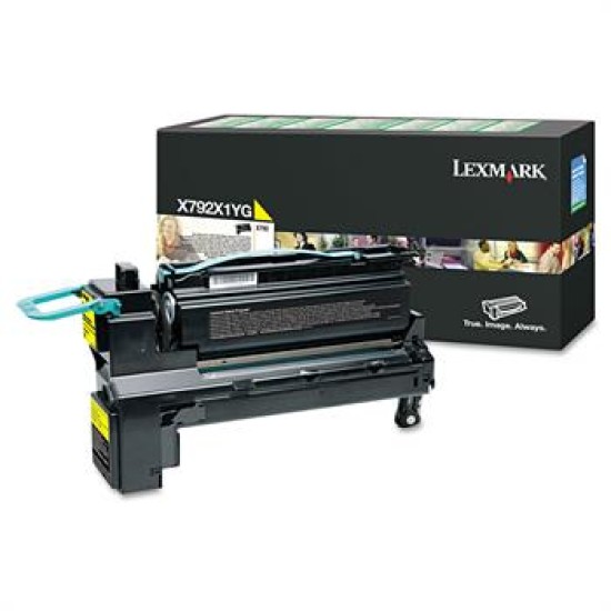 Lexmark X792X1YG Ekstra Yüksek Kapasiteli Sarı Toner
